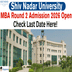 SNU Noida Begins MBA Round 2 Admissions 2026–28; Apply Online Till January 15